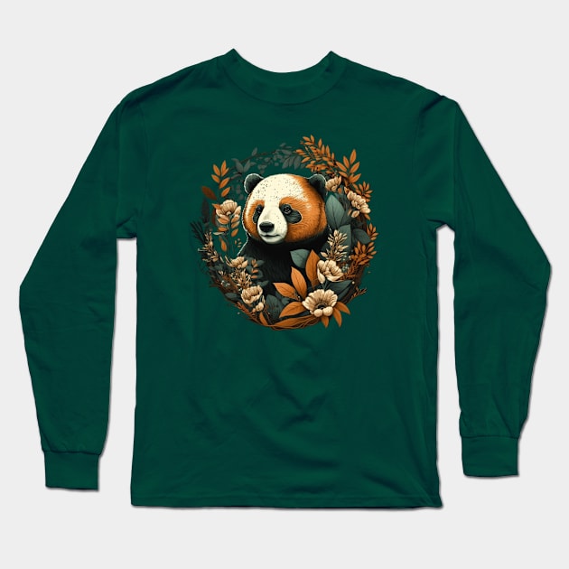 Cute panda Long Sleeve T-Shirt by Wintrly